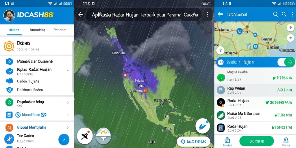 Tampilan antarmuka Radar Hujan IDCASH88 yang informatif.