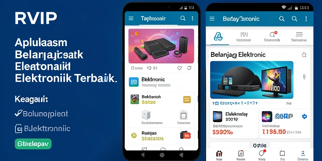 Antarmuka RVIP yang mudah digunakan untuk belanja elektronik.