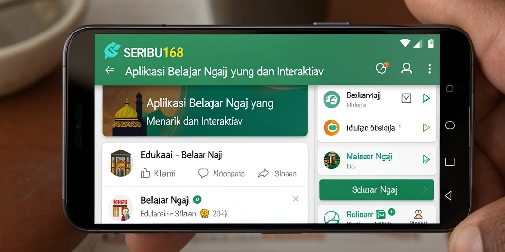 Tampilan antarmuka SERIBU168 yang menarik dan intuitif.